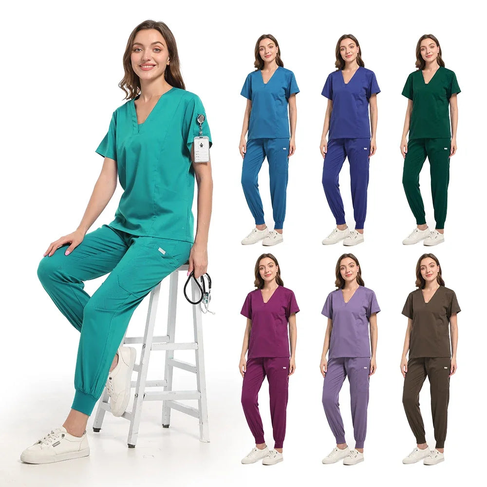 Medical Scrub Set: Professional Hospital Uniform for Operating Room, Nursing, Dental Surgery, and More